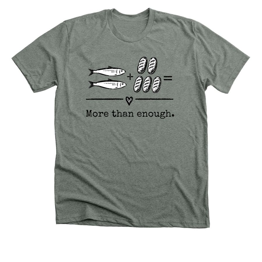 More than enough. (Front only), a Deep Heather Premium Unisex Tee