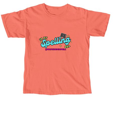 Watch Gigi Spell - In my Spelling Era, a Neon Red Orange Comfort Colors Unisex Tee