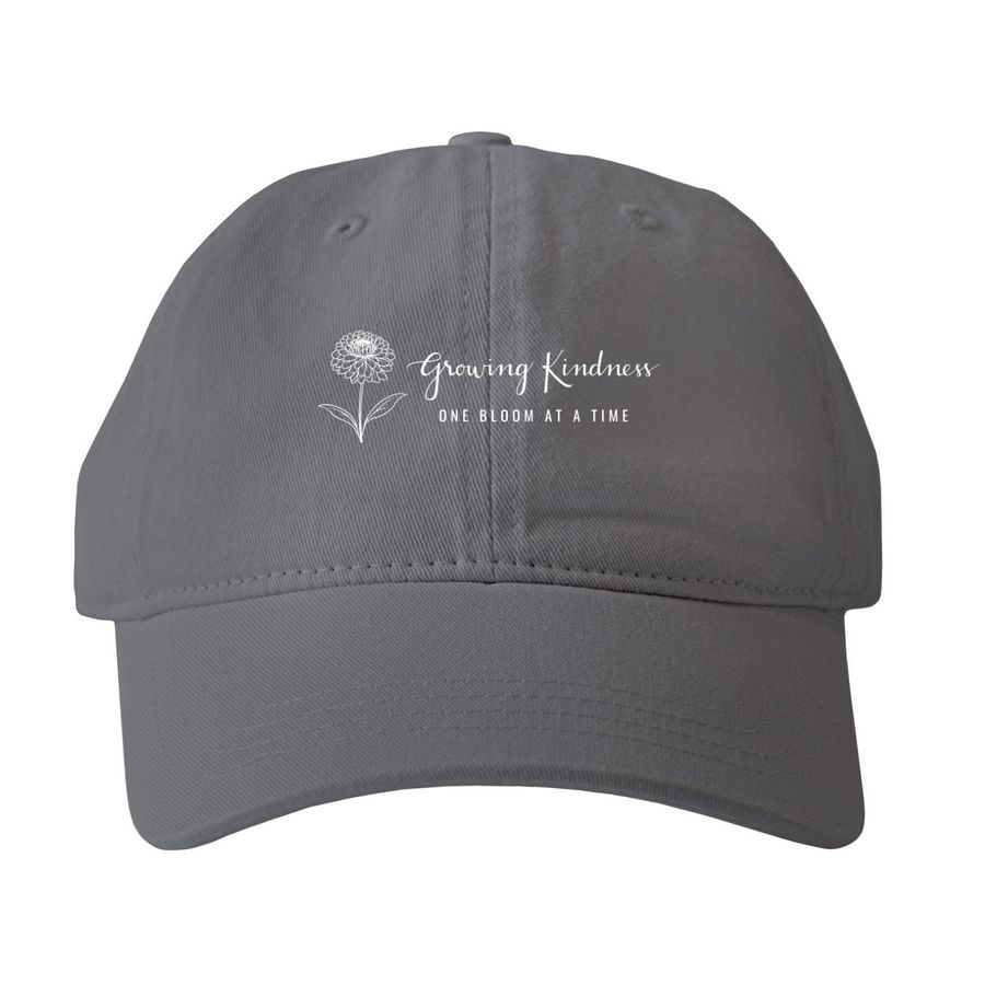 Growing Kindness? Hat, a Smoke Printed Pigment Dye Baseball Cap