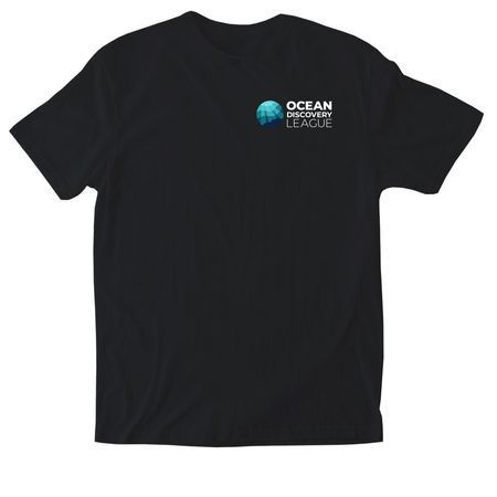 Short-Sleeve T-Shirts (Black, Side Logo), a Black Softstyle Cotton Tee