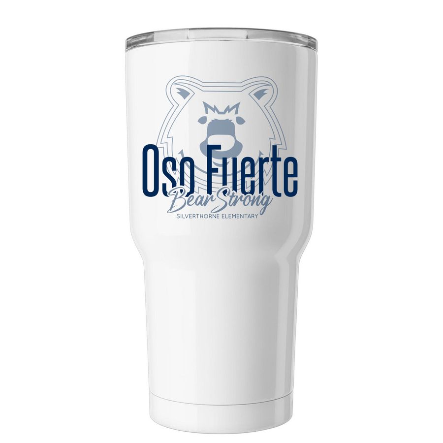 BearStrong 30oz Tumbler, a White Insulated Tumbler