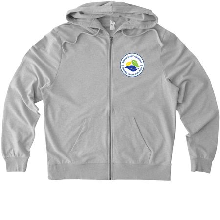 Cold Weather Items, a Granite Grey Heather Allmade Organic French Terry Zip Up Hoodie
