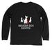 WDR Rescue Shirt, a Solid Black Blend Premium Long Sleeve Tee (back-view)