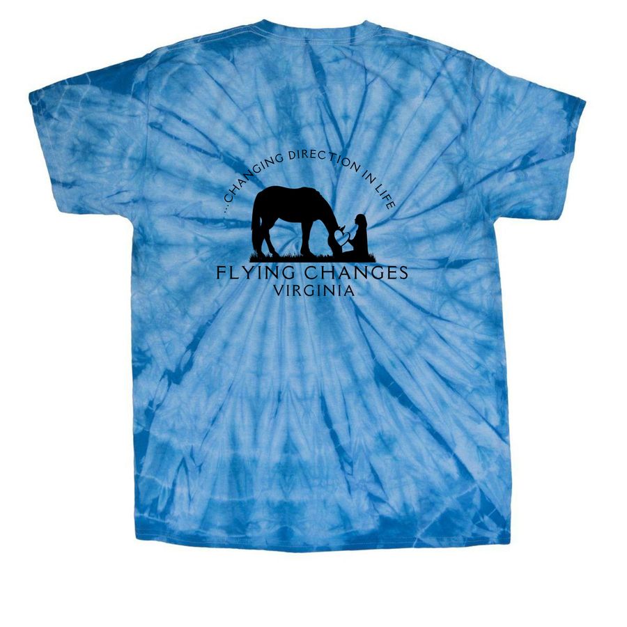 FCVA Merch!, a Baby Blue Classic Tie Dye Tee (back-view)