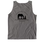 FCVA Merch!, a Grey Comfort Colors Tank Top (back-view)