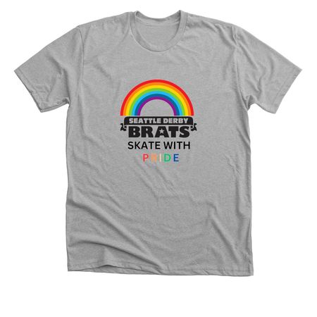 Seattle Derby Brats Pride, a Athletic Heather Premium Unisex Tee