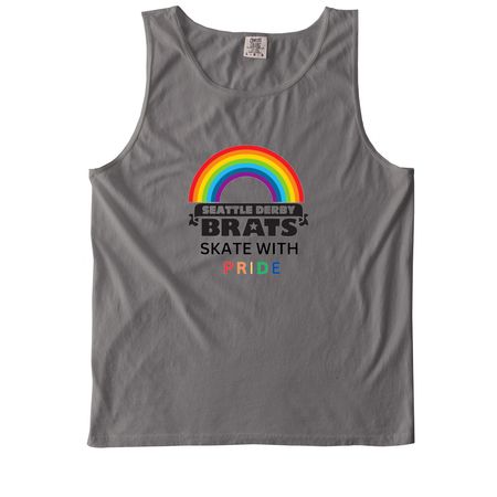 Seattle Derby Brats Pride, a Grey Comfort Colors Tank Top