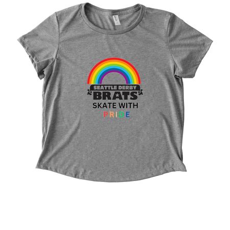 Seattle Derby Brats Pride, a Aluminum Grey Allmade Eco Triblend Women?s Scoop Neck Tee