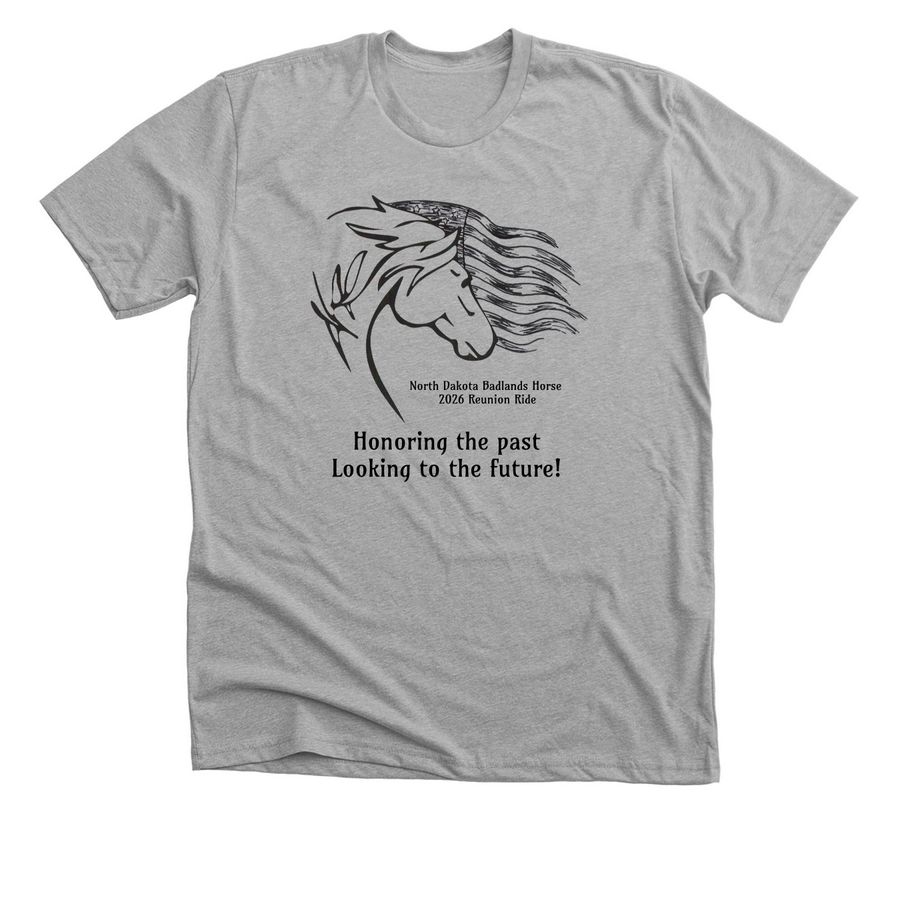 NDBH Reunion Ride, a Athletic Heather Premium Unisex Tee