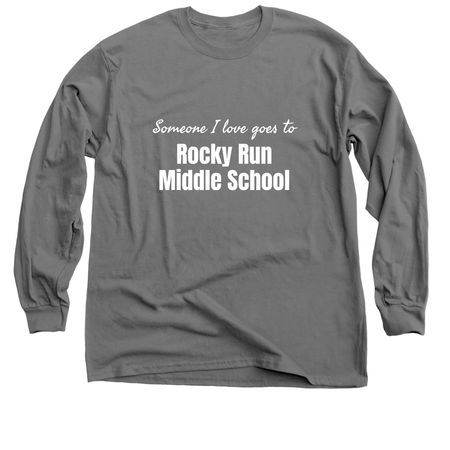 For parents, siblings, and relatives, a Charcoal Classic Long Sleeve Tee