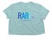 RARE x TESS Research Foundation, a Dusty Blue Women?s Flowy Cropped Tee