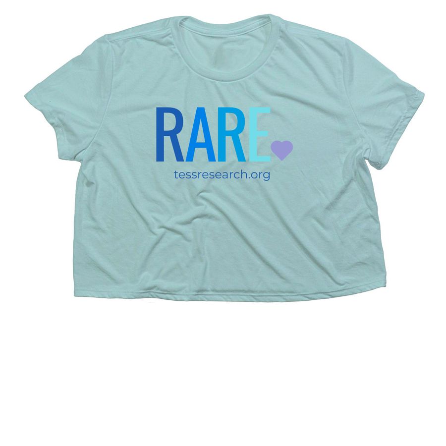 RARE x TESS Research Foundation, a Dusty Blue Women?s Flowy Cropped Tee