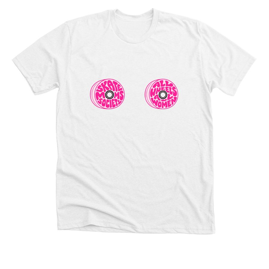 Check Your Wheels ??, a Solid White Blend Premium Unisex Tee