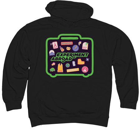 The Experiment 2026 Experimenter Tee, a Black Midweight Pullover Hoodie