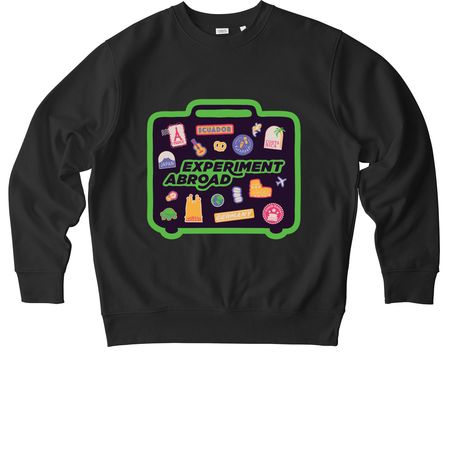 The Experiment 2026 Experimenter Tee, a Black Stanley/Stella Unisex Changer 2.0 Crewneck Sweatshirt