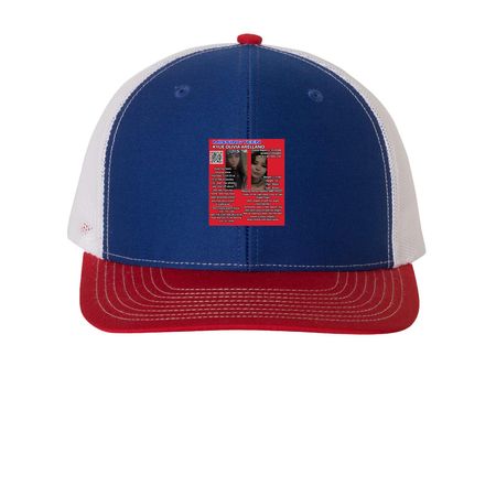 KOA Caps 2, a Royal/ White/ Red Printed Snapback Trucker Cap