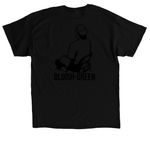 Decaf "Bluish-Green", a Black Classic Unisex Tee (back-view)