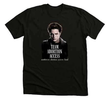 Twilight x NWAAF: Team Abortion Access, a Solid Black Blend Premium Unisex Tee