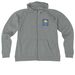 Kindness Inspires Zip Up, a Aluminum Grey Heather Allmade Women?s Organic CVC Zip-Up Hoodie