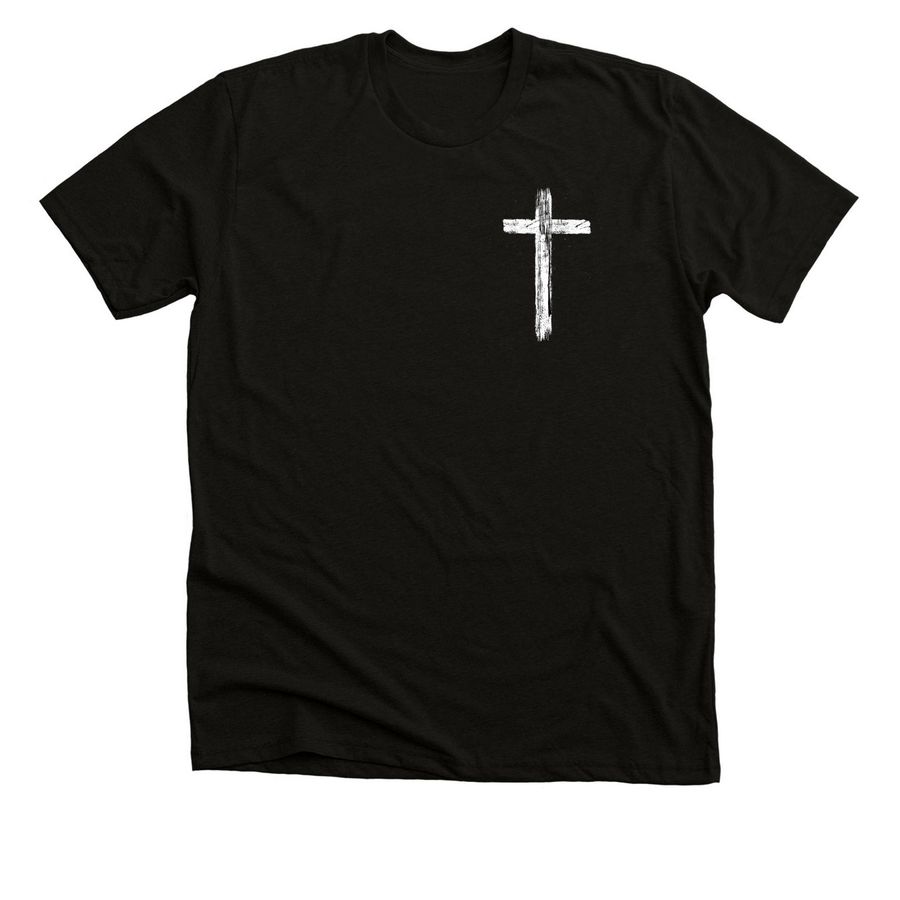 The Old Rugged Cross, a Solid Black Blend Premium Unisex Tee