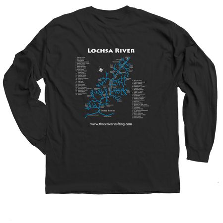 LOCHSA MAP, a Black Classic Long Sleeve Tee