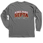 KPSEPTA Spirit Wear, a Charcoal Classic Long Sleeve Tee (back-view)