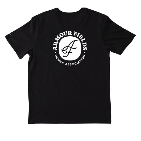 AFHA active shirt, a Black Nike Dri-FIT Jersey Blend Performance Tee (back-view)