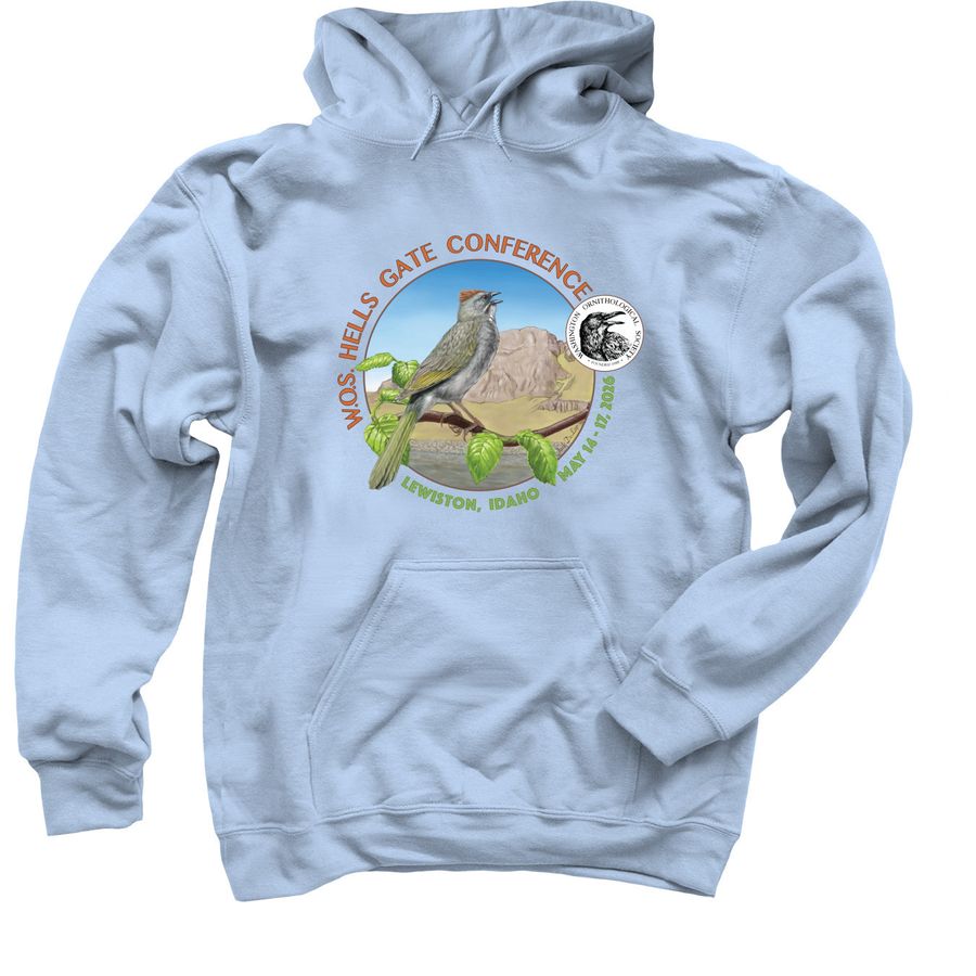 WOS 2026 Hells Gate Conference, a Light Blue Pullover Hoodie