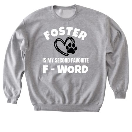F - Word, a Sport Grey Softstyle Crewneck Sweatshirt
