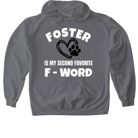 F - Word, a Charcoal Gildan Softstyle Pullover Hoodie