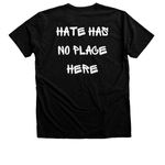 WUBRG Sky - Pride 2026, a Black Heather Premium Unisex Tee (back-view)