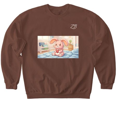women's Softstyle Crewneck Sweatshirt&nbsp;, a Cocoa Softstyle Crewneck Sweatshirt