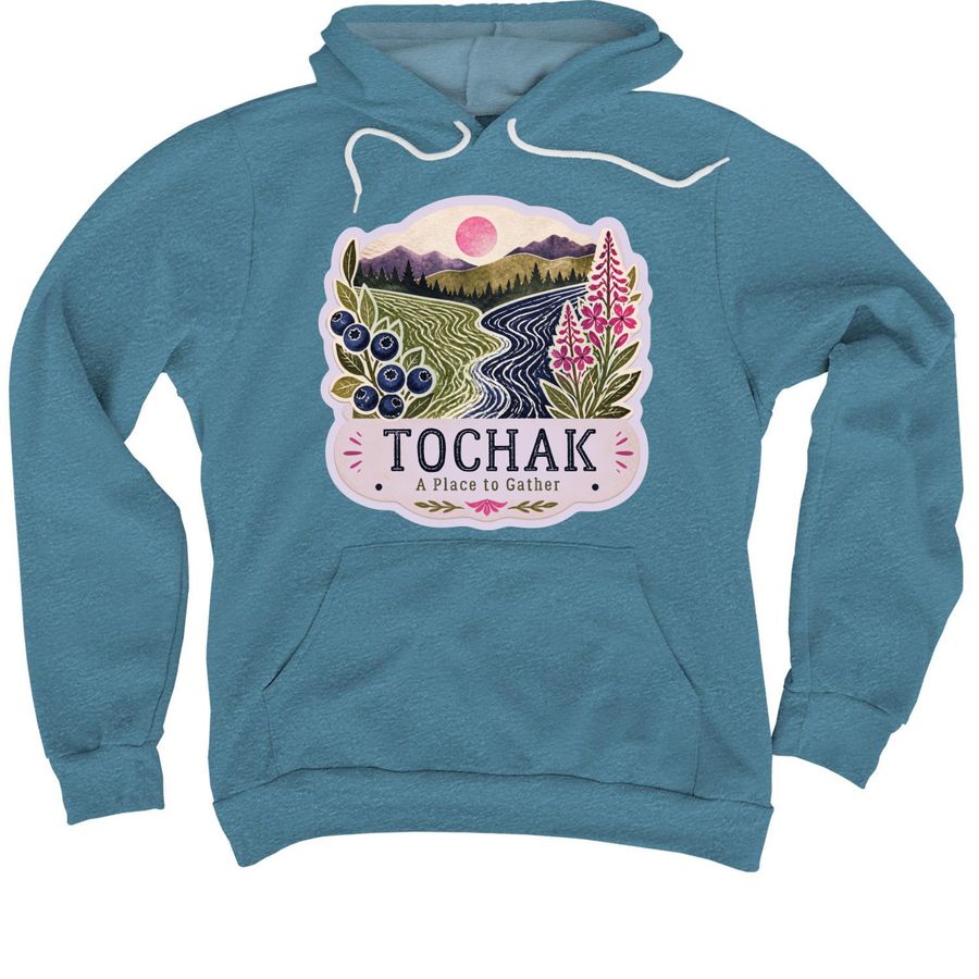 Tochak, a Heather Deep Teal Premium Pullover Hoodie