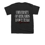URDT Mom Shirt, a Black Youth Unisex Tee (back-view)