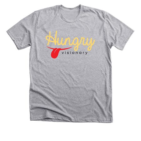 Hungry Visionary - Logo Tee, a Athletic Heather Premium Unisex Tee