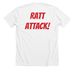STEPHEN PEARCY of RATT Mark Weiss Print Tee&nbsp;, a Solid White Blend Premium Unisex Tee (back-view)
