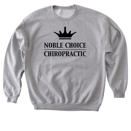 NCC Black Logo, a Sport Grey Softstyle Crewneck Sweatshirt
