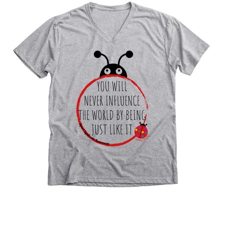 Laney Bug, a Athletic Heather Premium V-Neck Tee