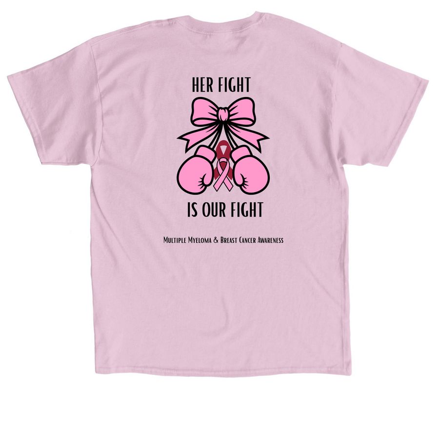 Team Lorie&nbsp;, a Light Pink Classic Unisex Tee (back-view)