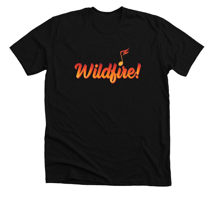 Wildfire!, a Solid Black Blend Premium Unisex Tee
