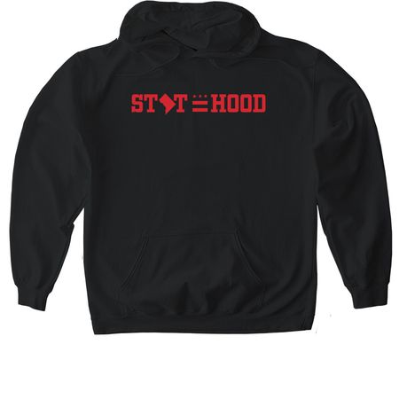 Statehood, a Black Gildan Softstyle Pullover Hoodie