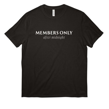 Deadlock Night Shift T Shirt, a Deep Black All-American Unisex Tee