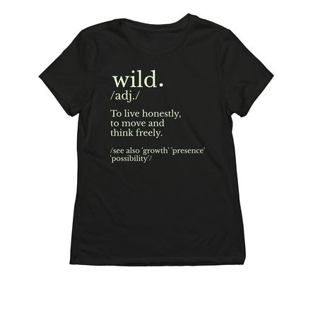 Wild Defined, a Deep Black Allmade Eco Triblend Women?s Tee
