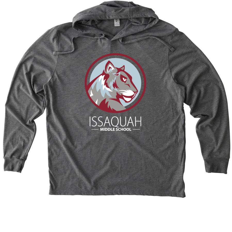 Basic Fit, a Aluminum Grey Allmade Eco Triblend Hoodie Tee