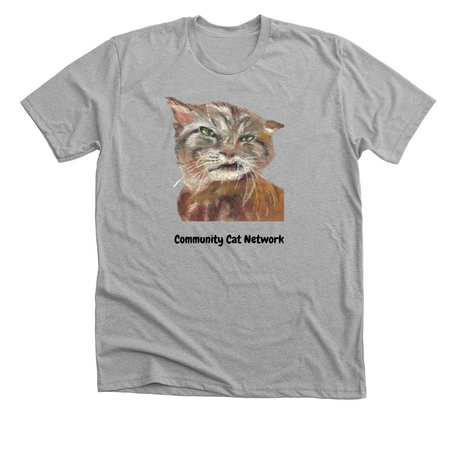 Medical help for community cats, a Athletic Heather Premium Unisex Tee