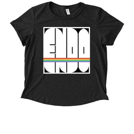 2026 - Endo Pride Fundraiser, a Space Black Allmade Eco Triblend Women?s Scoop Neck Tee