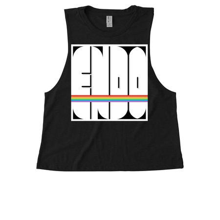 2026 - Endo Pride Fundraiser, a Deep Black Allmade Eco Triblend Women?s Muscle Tank