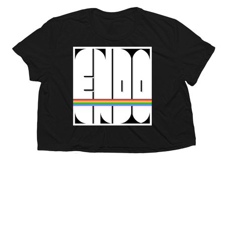 2026 - Endo Pride Fundraiser, a Black Women?s Flowy Cropped Tee