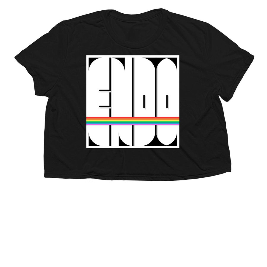 2026 - Endo Pride Fundraiser, a Black Women?s Flowy Cropped Tee