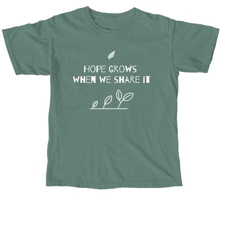 National Recovery Month Short-Sleeve Tees, a Light Green Comfort Colors Unisex Tee